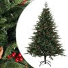 vidaXL Mākslīgā Saliekamā Ziemassvētku Egle 120 cm PVC un metāls Zaļa