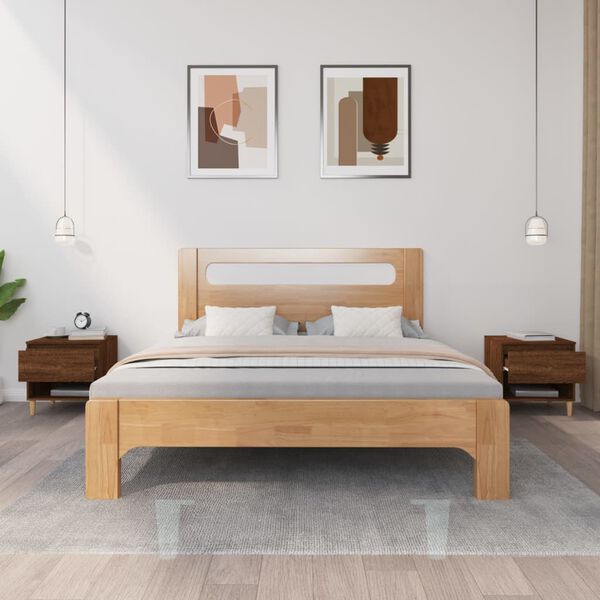 vidaXL naktsgaldiņi, ozolkoka, 2 gab., 50x46x50 cm, inženierijas koks