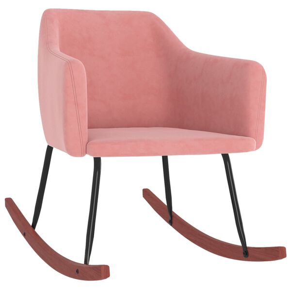 vidaXL &scaron;ūpuļkrēsls, rozā samts