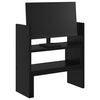 vidaXL Monitora galda statīvs Melns ozolkoks 40 x 17 x 41 cm
