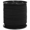 vidaXL Bungee vadi 4 mm Melns PP un gumija