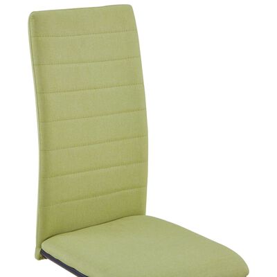 vidaXL konsoles virtuves krēsli, 2 gab., zaļš audums