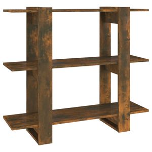 vidaXL grāmatu plaukts, aizslietnis, ozolkoka krāsa, 100x30x87 cm