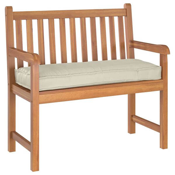 vidaXL Spilvens Krēmkrāsa 100 x 40 x 8 cm Oksforda audums