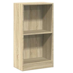 vidaXL grāmatplaukts, ozolkoka krāsa, 40x24x75 cm, inženierijas koks