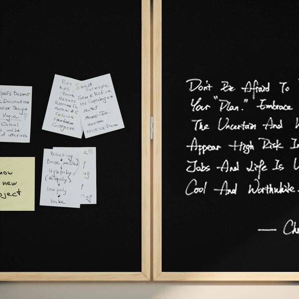 vidaXL Saziņas tāfele Melna 80 x 80 x 1.4 cm Priedes masīvkoks