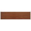 vidaXL Logu palodze Brūna koks 60 x 25 x 4,5 cm PVC