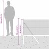 vidaXL Žoga āķis Pelēka 25 x 0,8 m (12 x 12 mm acs) Tērauds un PVC