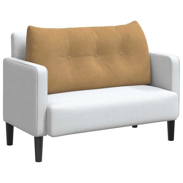 vidaXL Atpakaļ spilvens Brūna 100 x 24 x 50 cm Samts