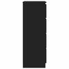 vidaXL kumode, melna, 60x35x98,5 cm, inženierijas koks