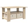 vidaXL Kafijas galdiņ&scaron; Sonoma ozols 77 x 55 x 42 cm Inženierijas koks