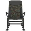 vidaXL mak&scaron;ķerē&scaron;anas krēsls ar roku balstiem, saliekams, kamuflāža