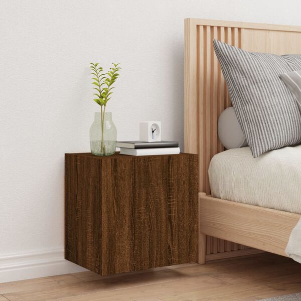 vidaXL TV sienas skapītis, brūns, 40,5x30x40 cm, inženierijas koks