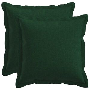 vidaXL Spilvenu pārvalks 2 pcs HOUTEN Tum&scaron;i zaļ&scaron; 30 x 30 cm