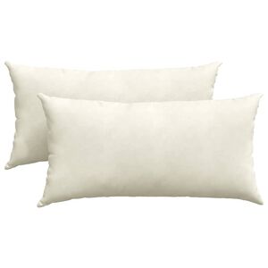 vidaXL Dīvāna spilveni 2 pcs Krēmkrāsa 80 x 40 cm Korduroja audums