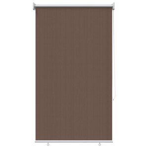 vidaXL Āra rullo aizkars 90% UV aizsardzība Pelēkbrūna 80 x 140 cm