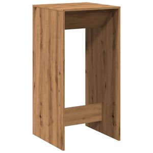 vidaXL bāra galdiņ&scaron;, koka krāsa, 51x50x103,5 cm, inženierijas koks