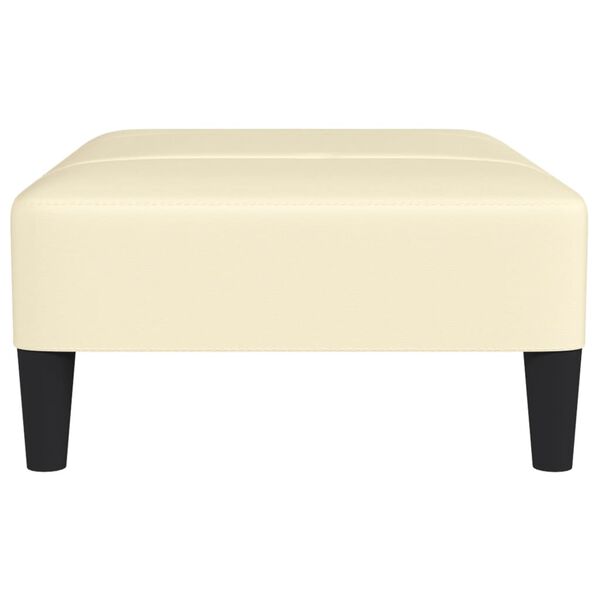 vidaXL kājsoliņ&scaron;, 78x56x32 cm, krēmkrāsas mākslīgā āda