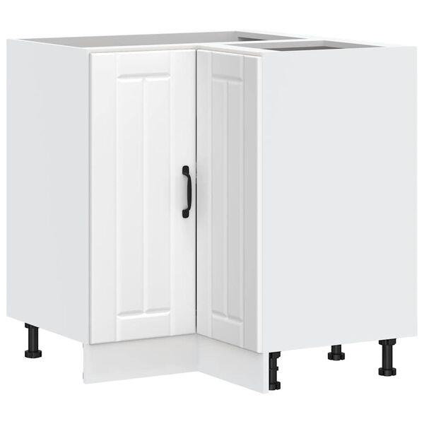 vidaXL virtuves stūra skapis "Lucca" White Engineered Wood