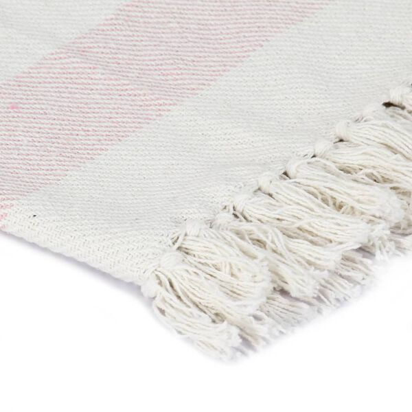 vidaXL pleds, svītrains, vecrozā, 125x150 cm