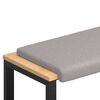 vidaXL Solspilvens &Scaron;erpa Audums Gai&scaron;i pelēka Dziļums 35 cm