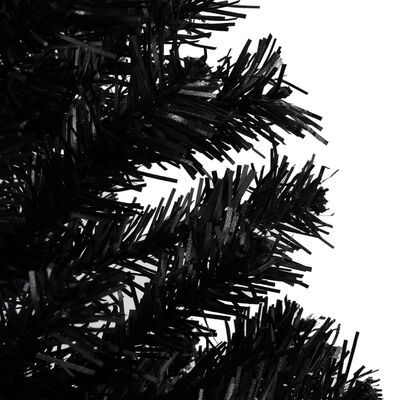 vidaXL izgaismota mākslīgā Ziemassvētku egle ar rotājumiem, 240cm, PVC