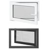 vidaXL Pagraba logs RISOR 90 x 70 cm PVC un stikls Antracīta