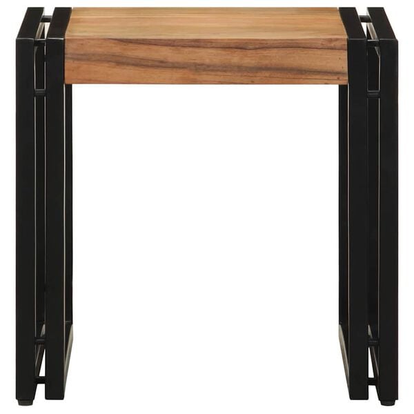 vidaXL Kafijas galdiņ&scaron; Brūna 40 x 40 x 38 cm Cietā akācijas koks