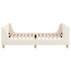 vidaXL Bērnu gultas rāmis ar galvgali Krēmkrāsa 80 x 200 cm