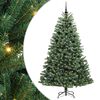 vidaXL Mākslīgā Saliekamā Ziemassvētku Egle Zaļa 210 cm PVC un metāls