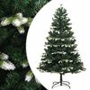vidaXL mākslīgā Ziemassvētku egle ar sniegu, 120 cm