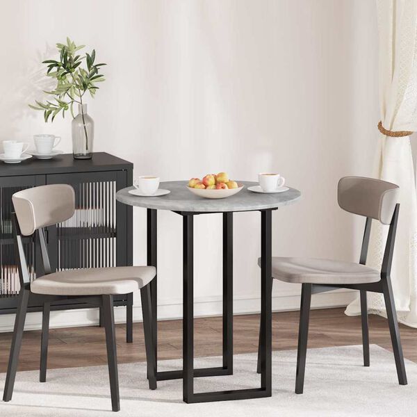 vidaXL Galda virsma Betona pelēka 70 x 70 x 1,5 cm Inženierijas koks