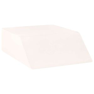 vidaXL Kājas spilvens 63 x 52 x 19,5 cm Ciets PU putas Balts