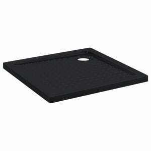 vidaXL Du&scaron;as bāzes paliktnis ar punktiem 80 x 80 x 4 cm ABS Melns