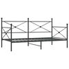 vidaXL Dienas gulta bez matrača Melns 100x200 cm Tērauds