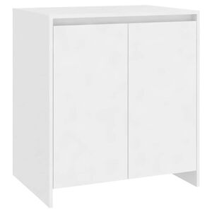 vidaXL kumode, balta, 70x41x75 cm, inženierijas koks