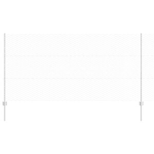 vidaXL Žogs ar stabu Sudraba 1,2 x 25 m Tērauds