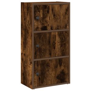 vidaXL grāmatu plaukts, ozola krāsa, 40x24x77 cm, inženierijas koks