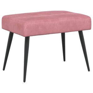 vidaXL Sols ar pogām Rozā 60 x 40 x 45 cm Samts