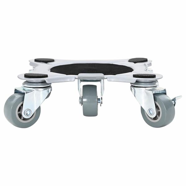 vidaXL mēbeļu riteņi, 4 gab., ar pacēlāju, 15,5x15,5x5,5 cm, tērauds, 1000 kg