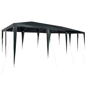 vidaXL Balles telts Zaļa 800 x 400 x 266 cm Polietilēns un tērauds