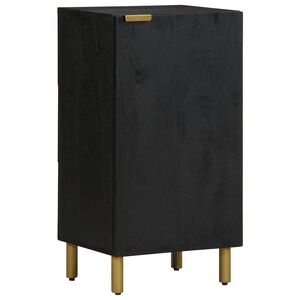 vidaXL kumode, melna, 40x33x75 cm, inženierijas koks