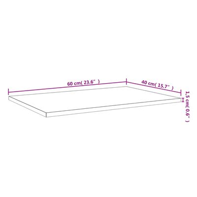 vidaXL sienas plaukti, 4 gab., pelēki, 60x40x1,5 cm, inženierijas koks