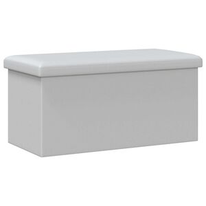 vidaXL uzglabā&scaron;anas sols, salokāms, balts, PVC