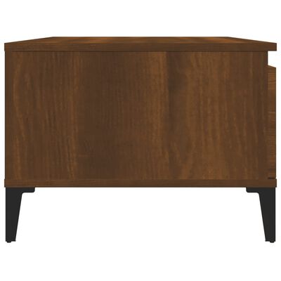 vidaXL kafijas galdiņš, brūna ozolkoka, 90x50x36,5 cm