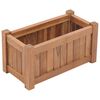 vidaXL augstā puķu kaste, 50x25x25 cm, masīvs tīkkoks