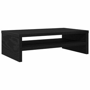 vidaXL monitora statīvs, melns ozols, 42x24x13 cm, inženierkoks