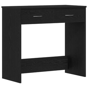 vidaXL Galds Melns ozolkoks Inženierijas koks 80 x 40 x 75 cm