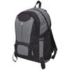 vidaXL pārgājienu mugursoma, 40 l, melna un pelēka