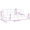vidaXL divvietīga dīvāngulta, tum&scaron;i pelēks mikro&scaron;ķiedras audums